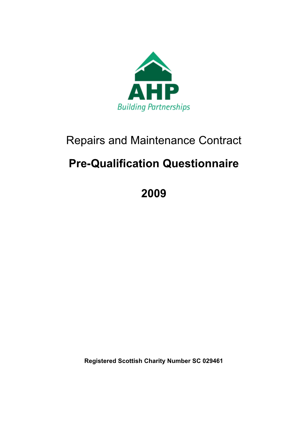 Repairs and Maintenance Contract