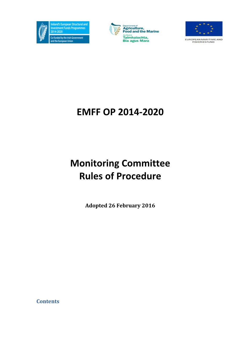 2. Functions of the Monitoring Committee