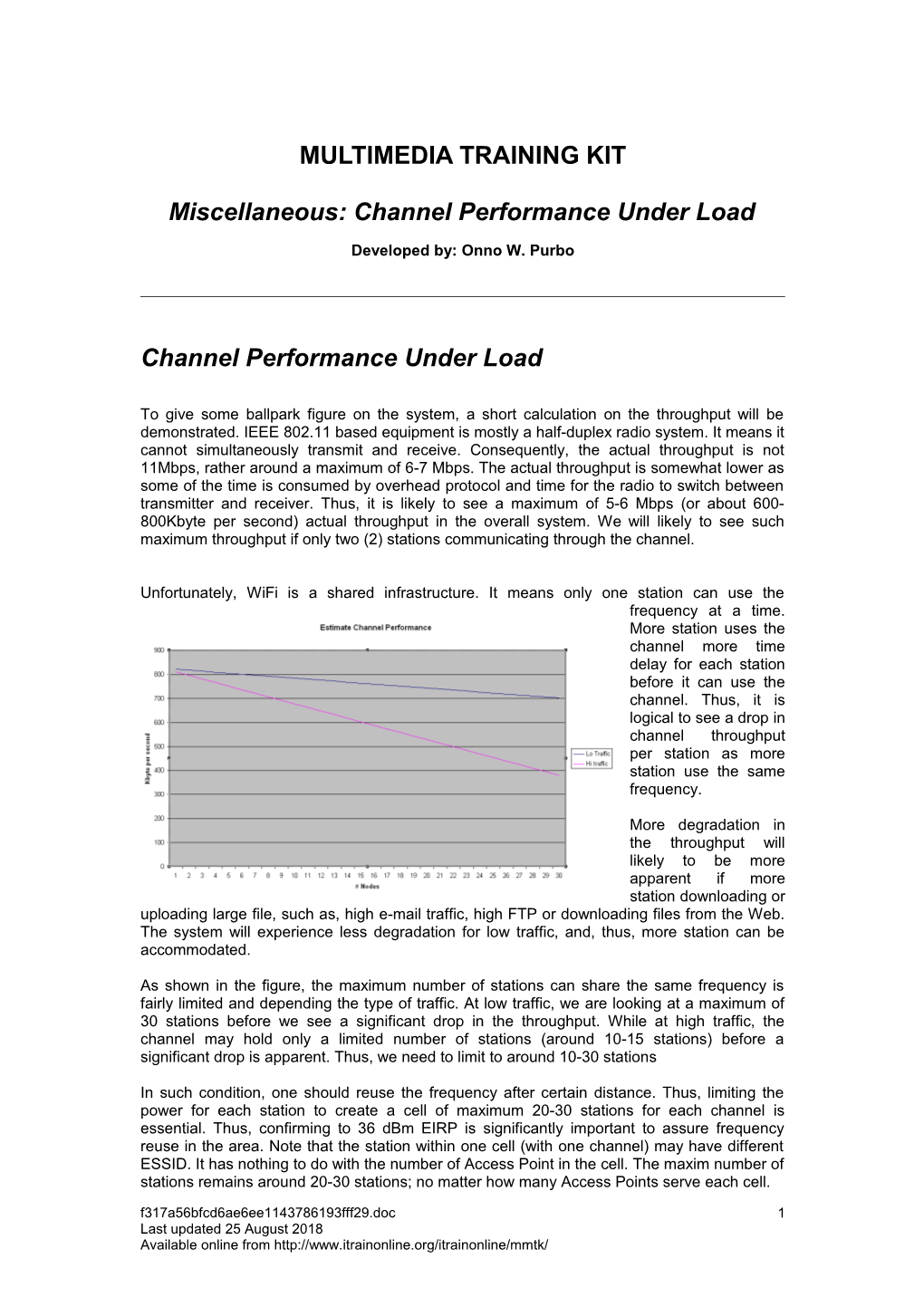 Miscellaneous: Channel Performance Under Load