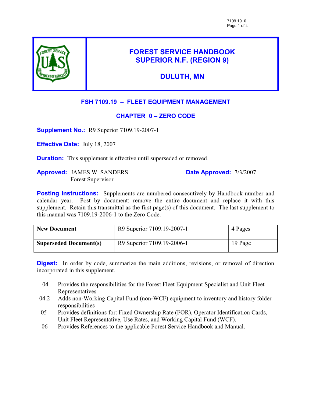 Fsh 7109.19 Fleet Equipment Management