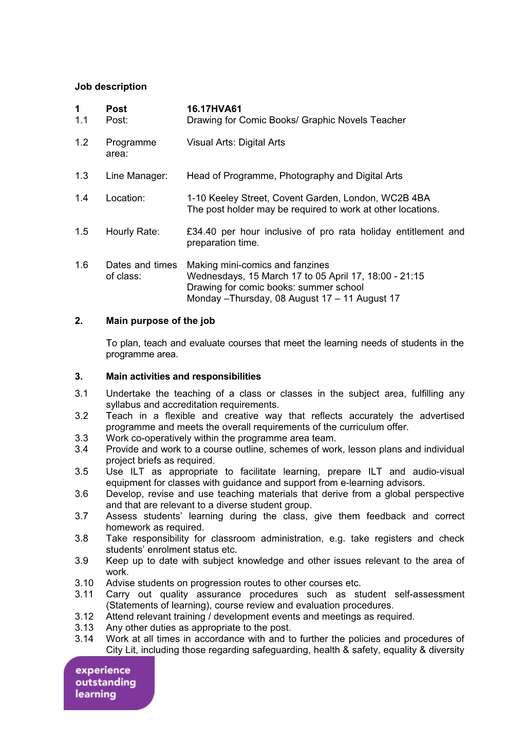 Main Duties and Responsibilities s5