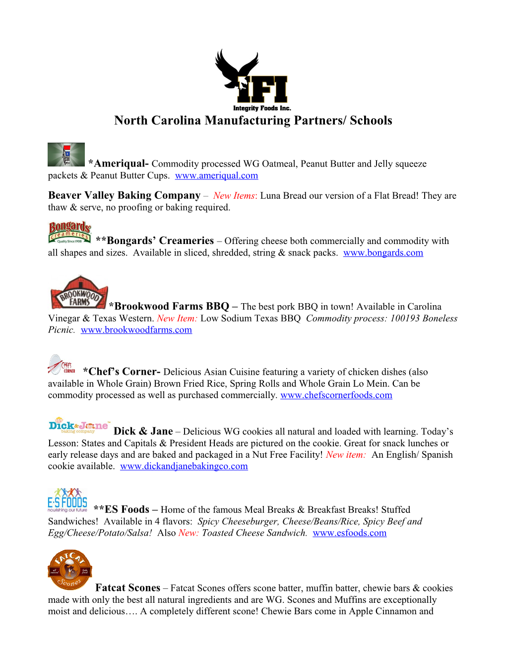 North Carolina Manufacturing Partners/ Schools