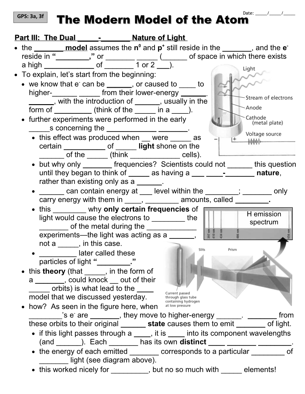 Noteshistory of Atomic Structure