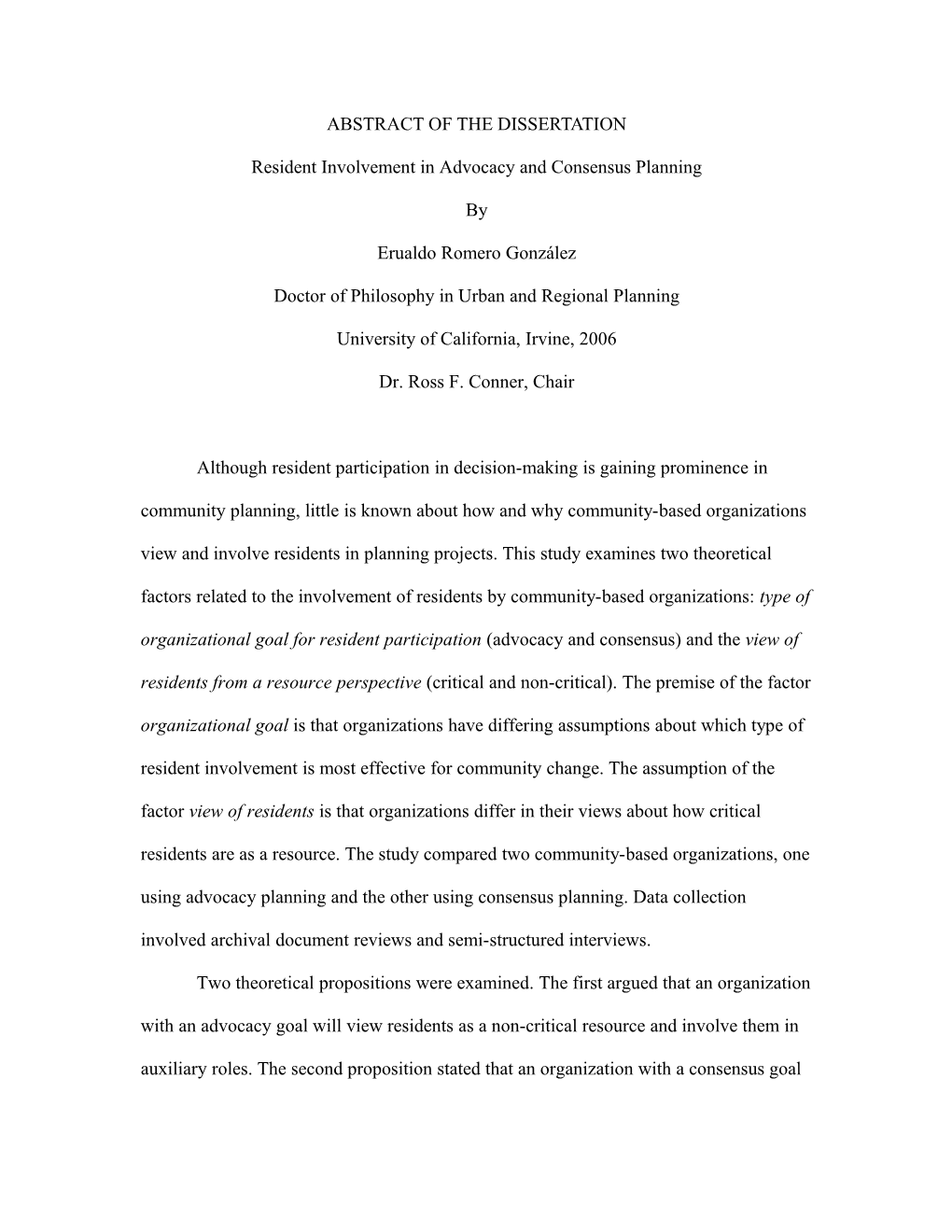 Abstract of the Dissertation s5
