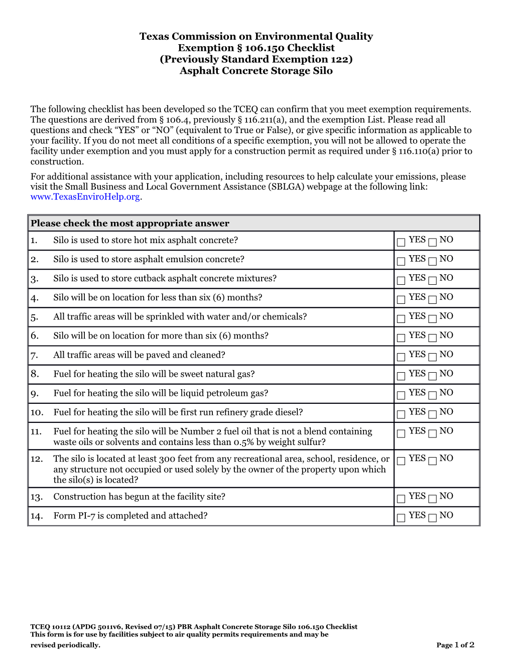 Texas Commission on Environmental Quality s10