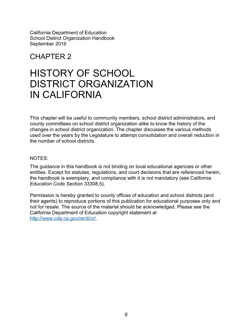 District Organization Manual Chapter 2 - District Organization (CA Dept of Education)