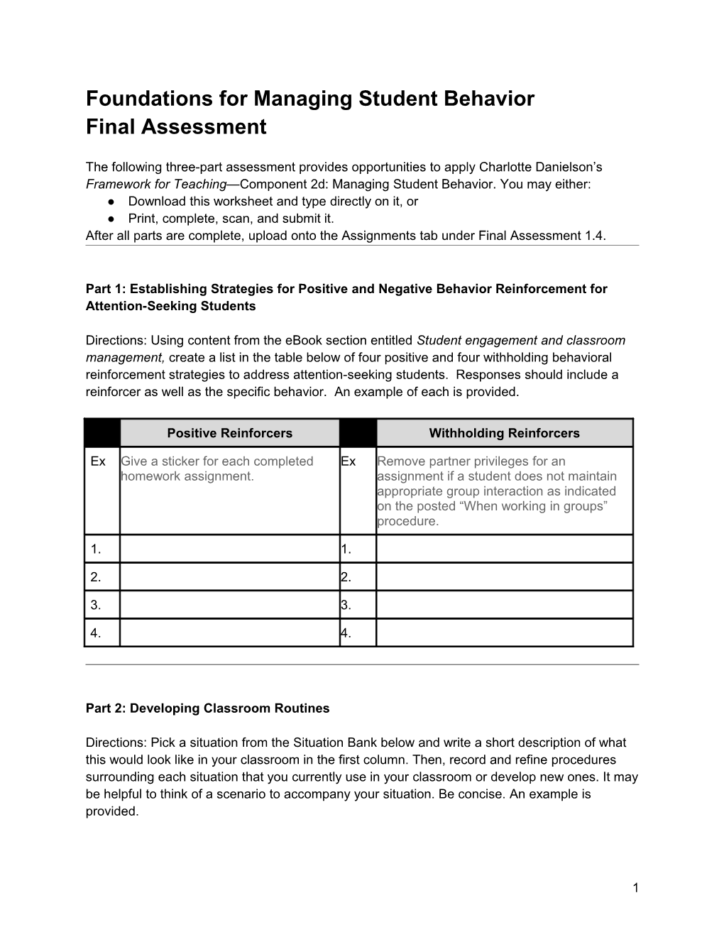 240 Final Assessment 1.4 Worksheet
