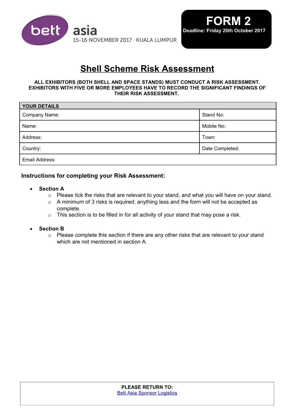 Shell Scheme Risk Assessment