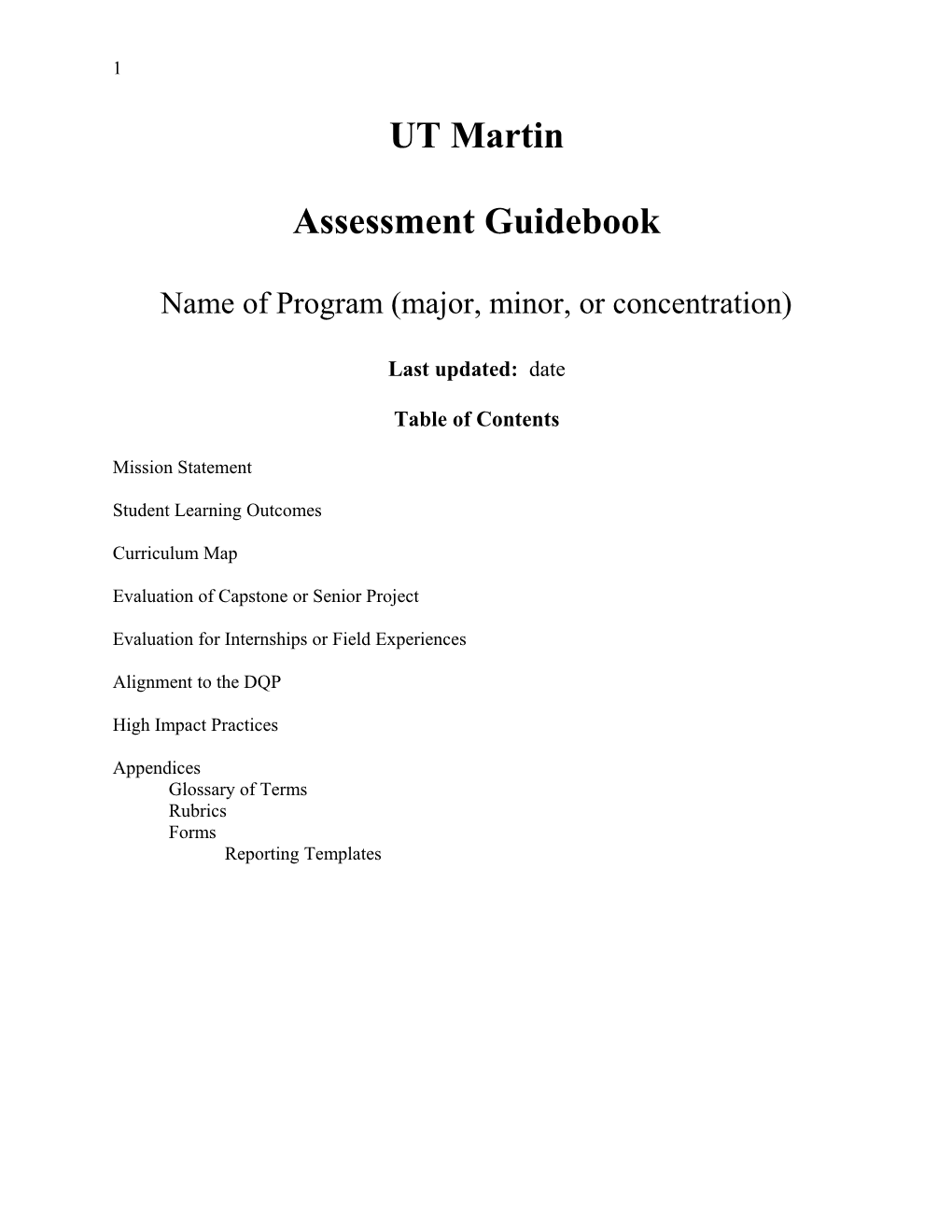 Assessment Guidebook