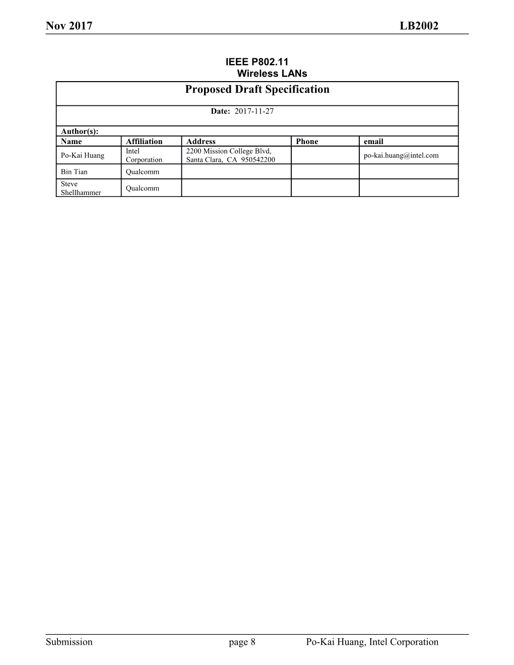 IEEE P802.11Wireless Lans s5