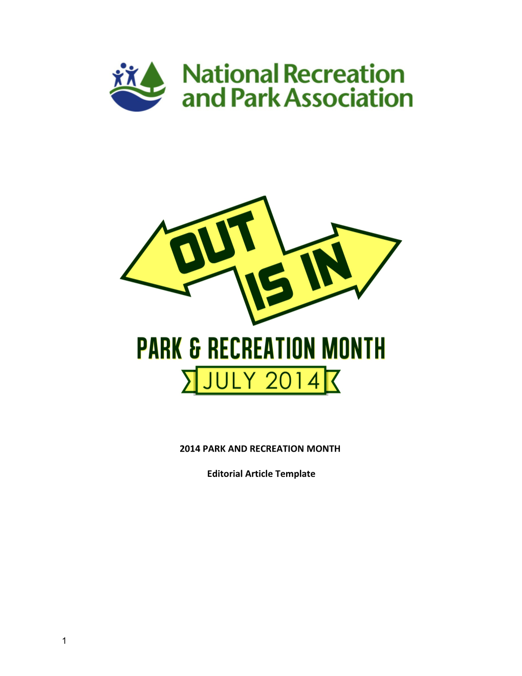 2014 Park and Recreation Month