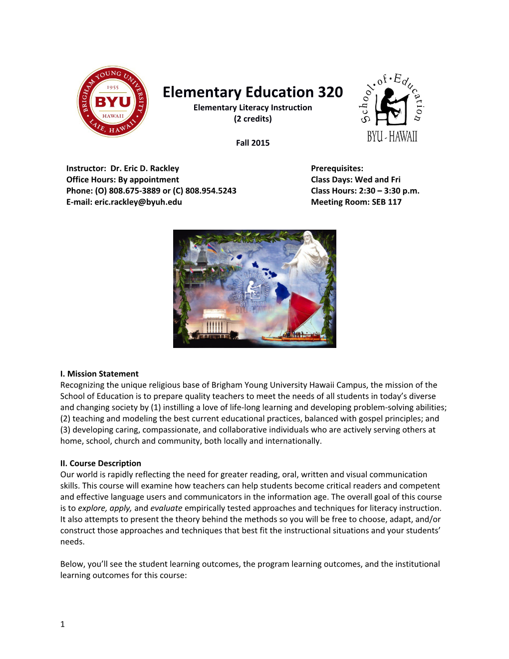 Elementary Education 320