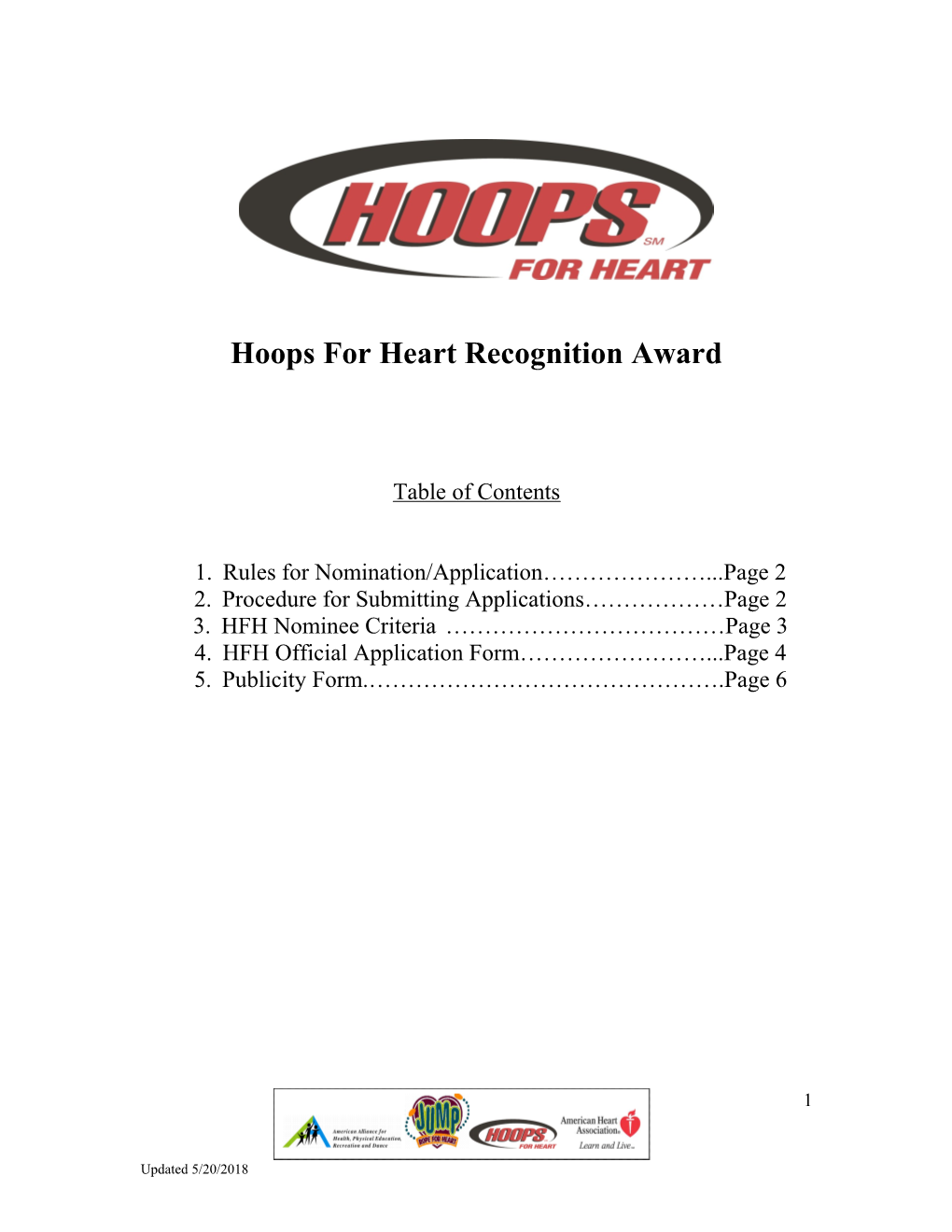 Jump Rope for Heart and Hoops for Heart Recognition Awards