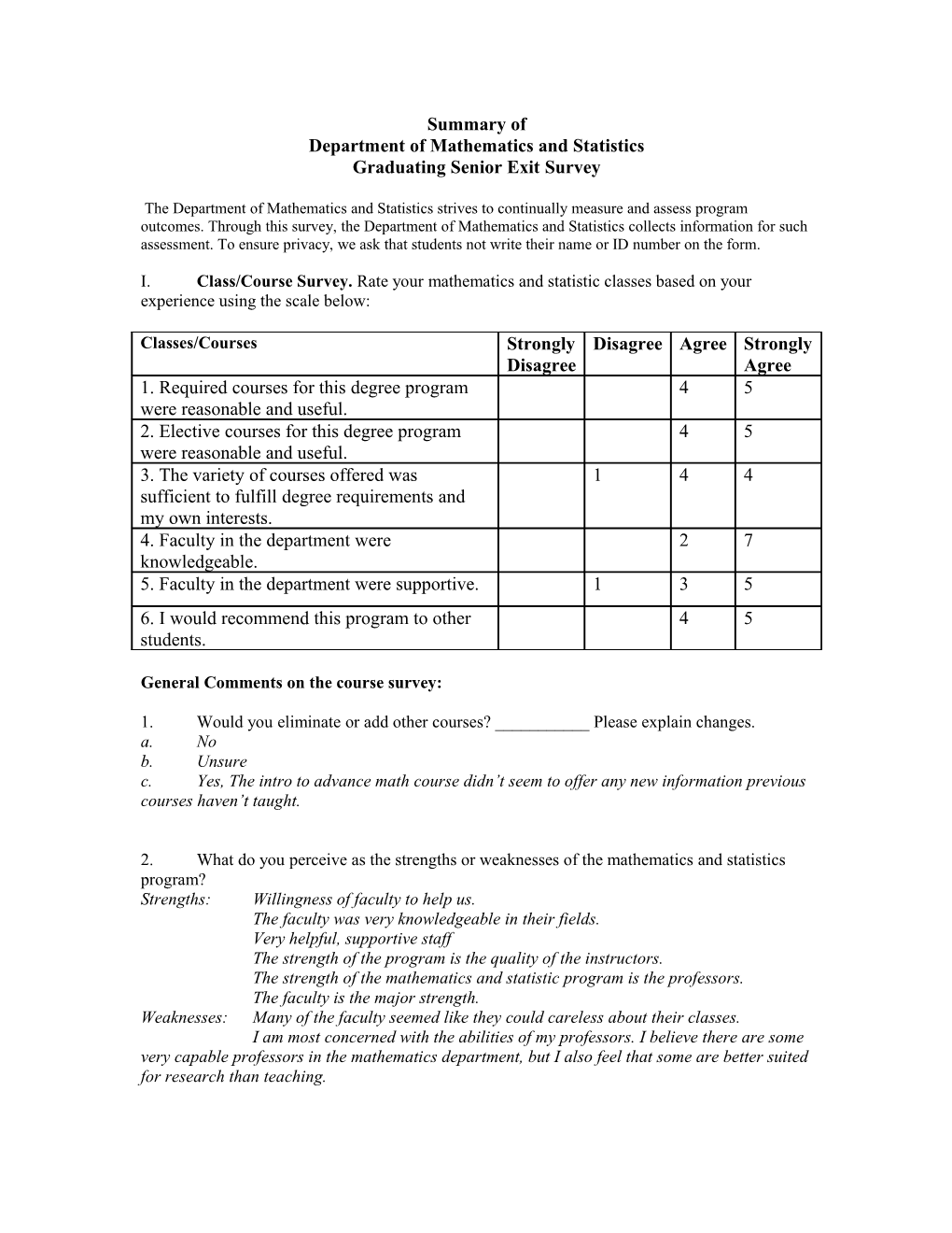 Department of Mathematics and Statistics s1