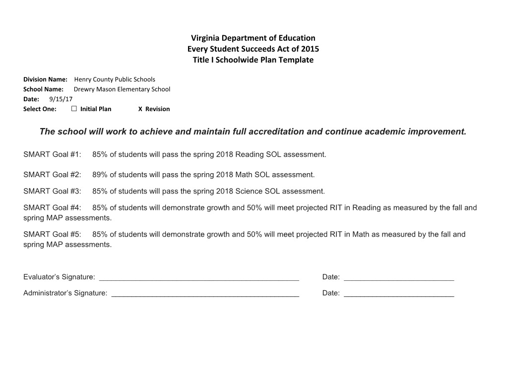 Every Student Succeeds Act of 2015