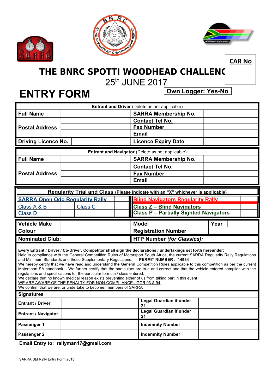 The Bnrc Spotti Woodhead Challenge