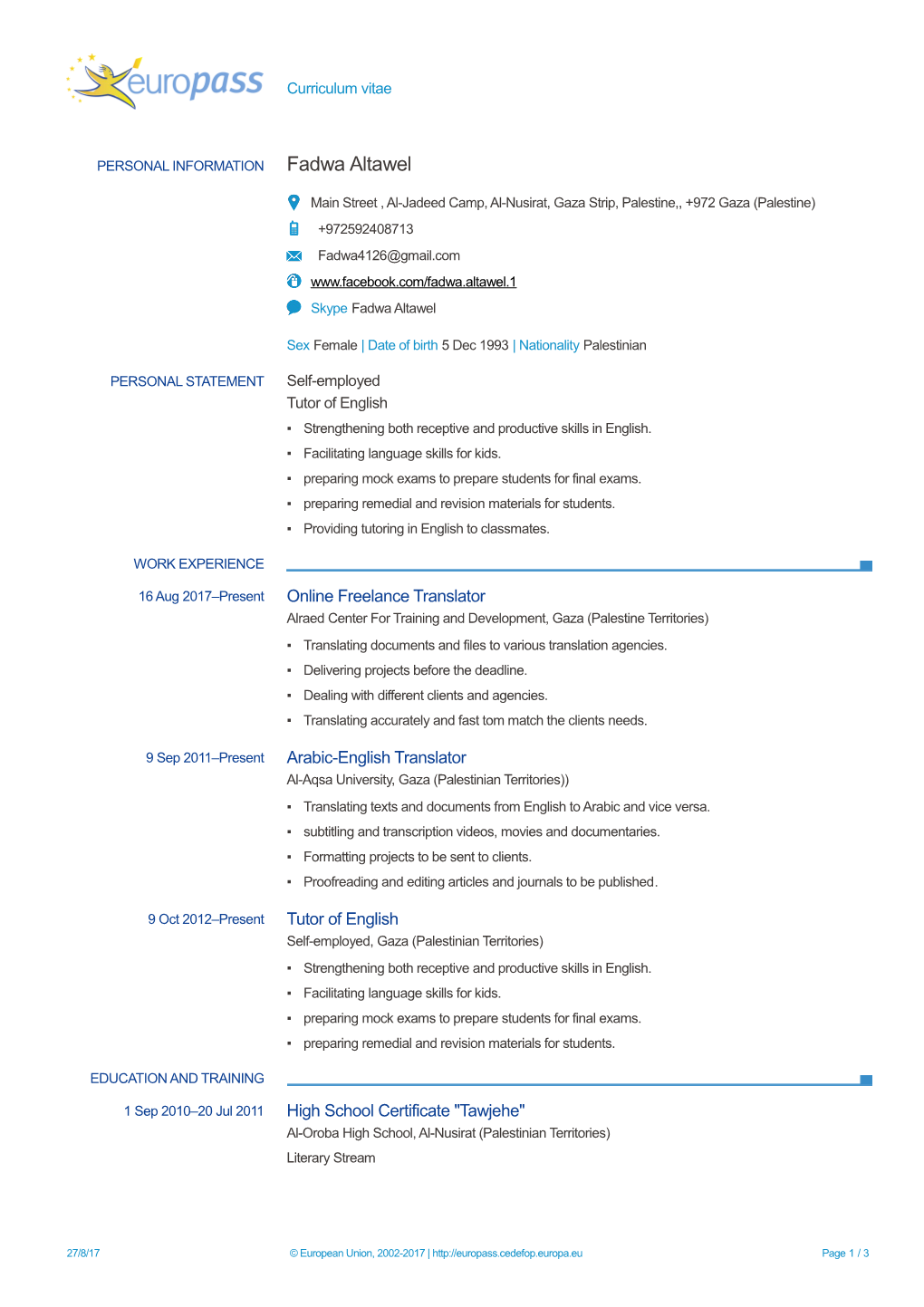 CV-Europass-20170827-Altawel-EN