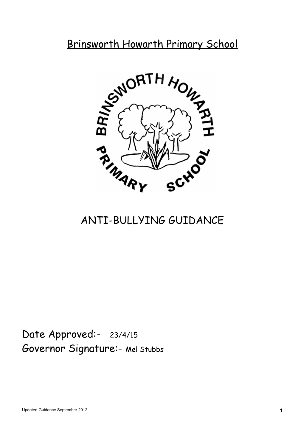 Guidance to Support Schools to Address Bullying