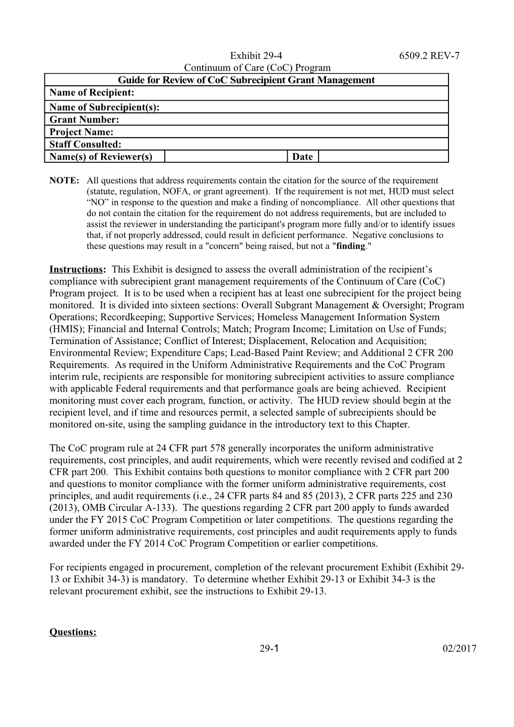 Guide For Review Of Homeless Management Information Systems Administration