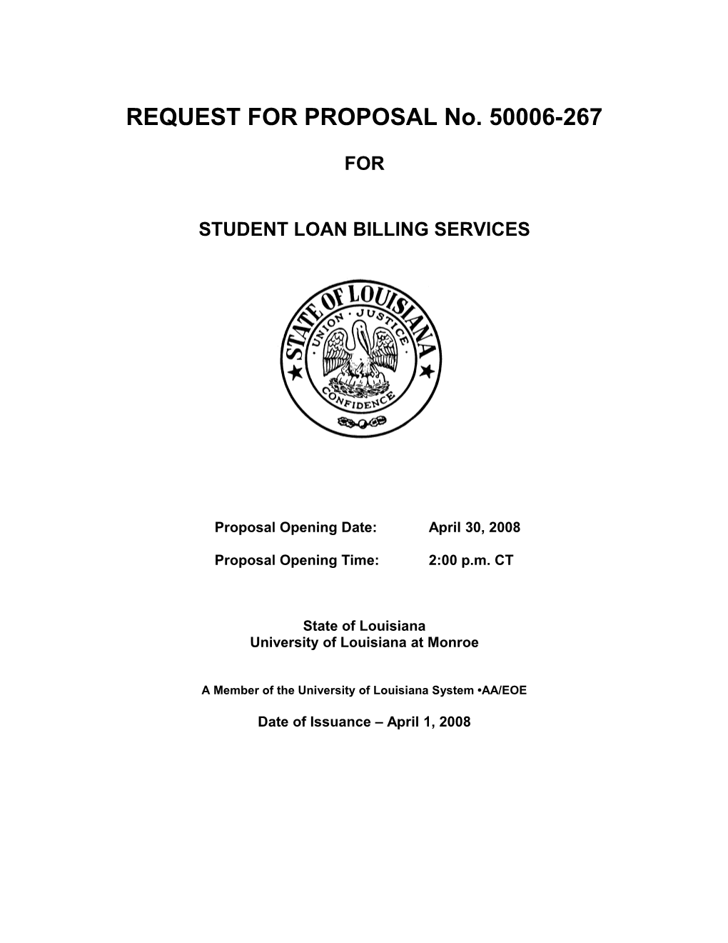 RFP Boiler Plate