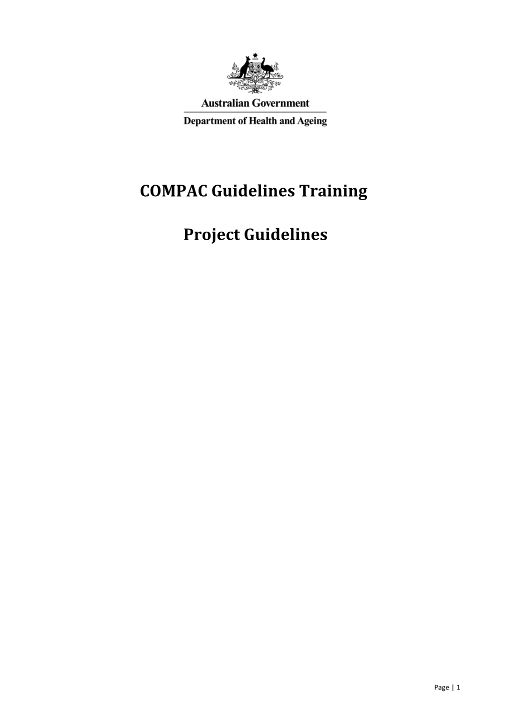 COMPAC Guidelines Training
