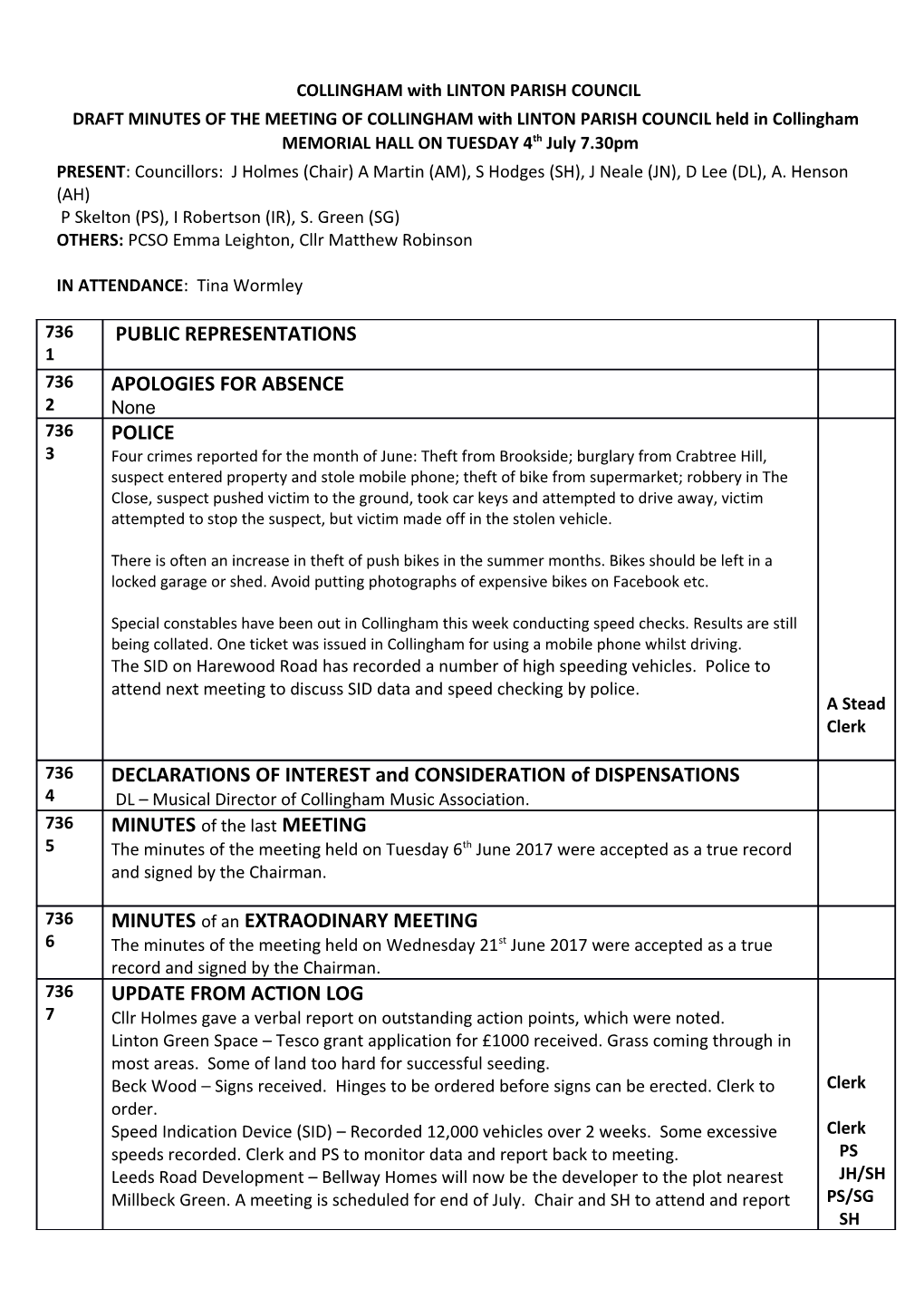 COLLINGHAM with LINTON PARISH COUNCIL