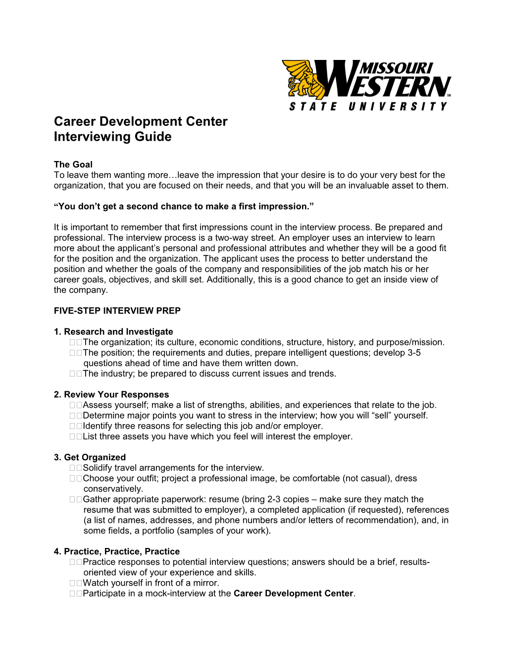 Career Development Center