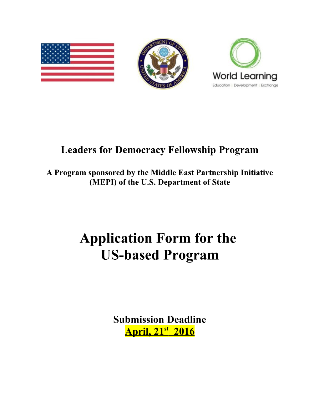 Leaders for Democracy Fellowship Program