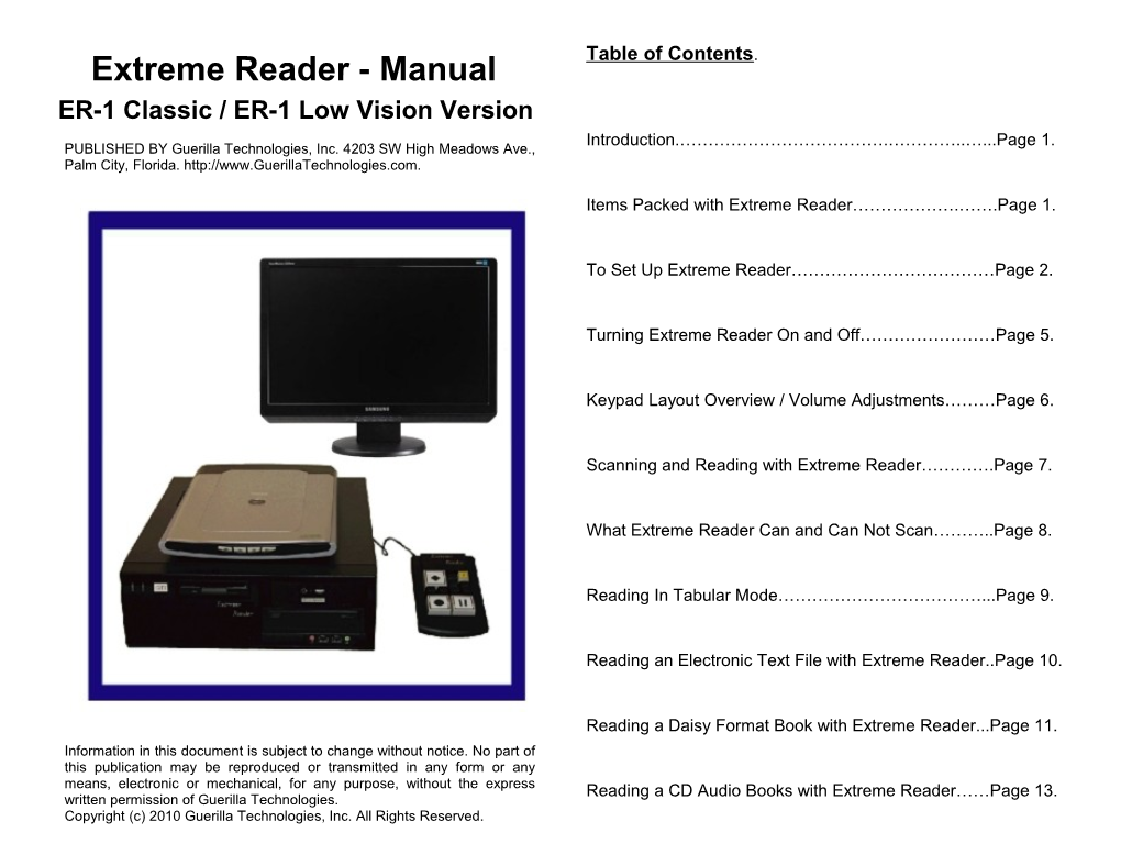 Extreme Reader - XR1 Manual s2