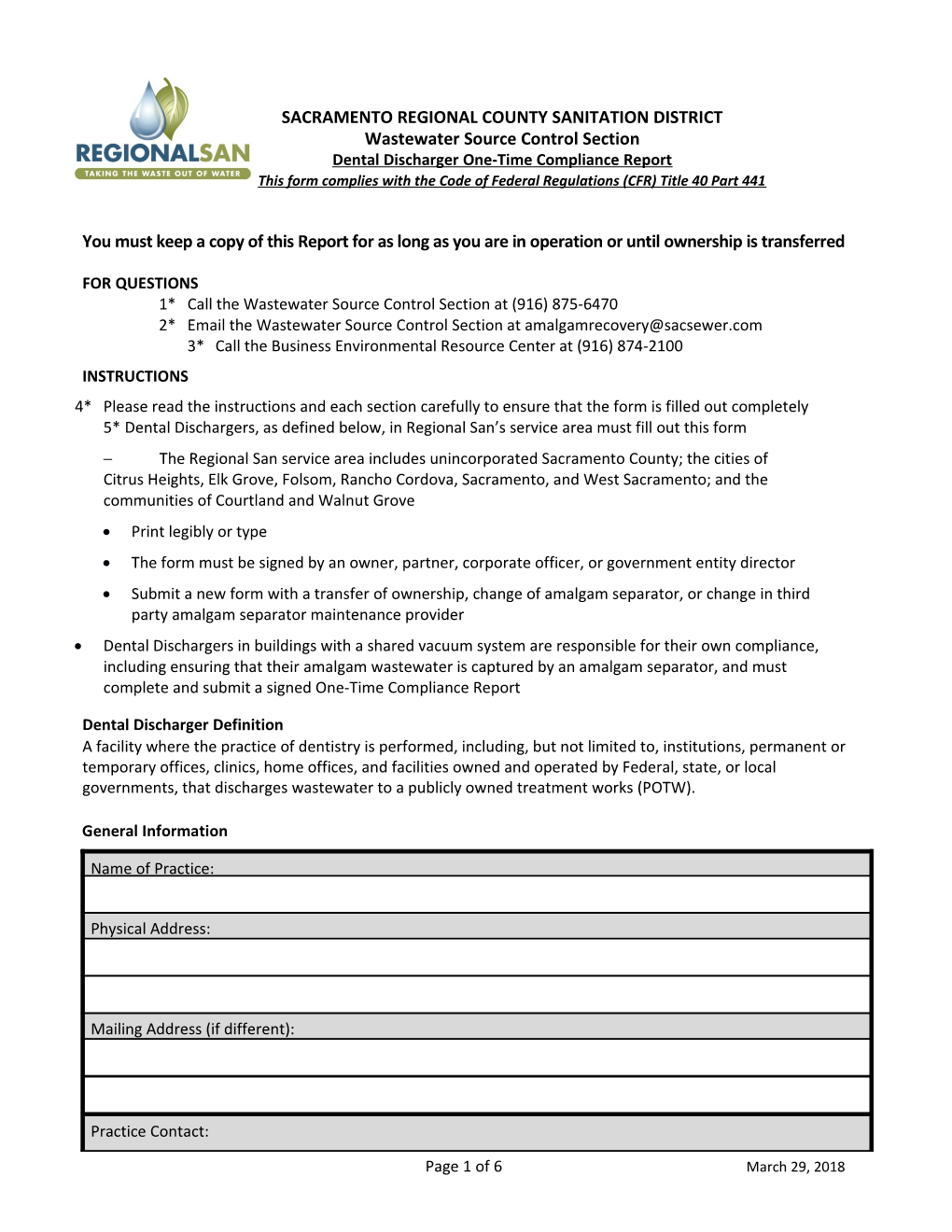 Sample Dental Certification Form61317