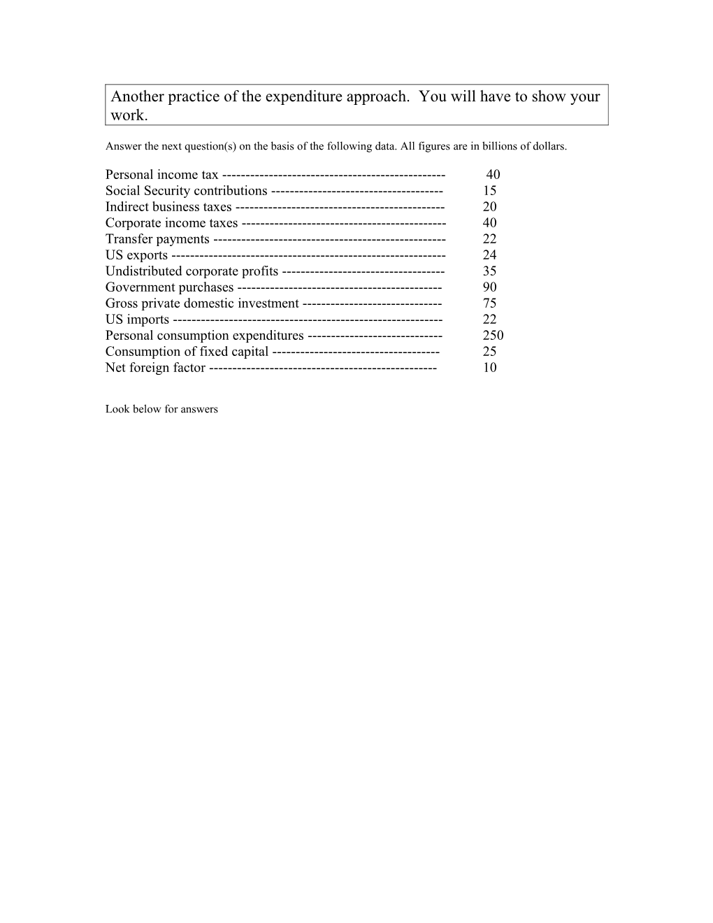 Answer the Next Question(S) on the Basis of the Following Data