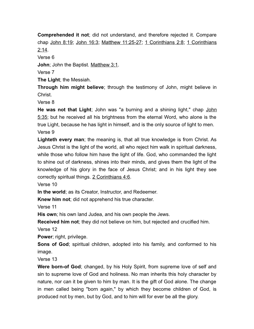 Edward S Family Bible New Testament Notes - John (Justin Edward)