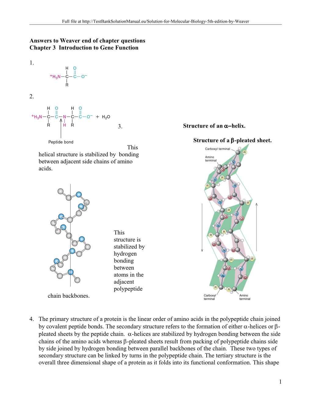 Chapter 3 Weaver End of Chapter Questions