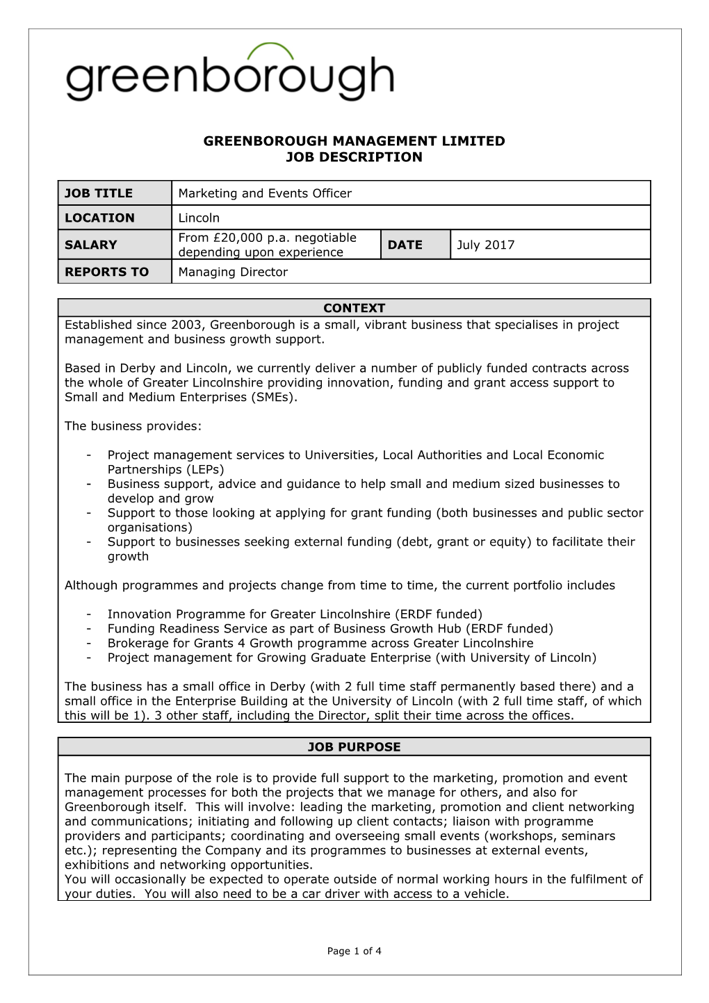 Greenborough Management Limited