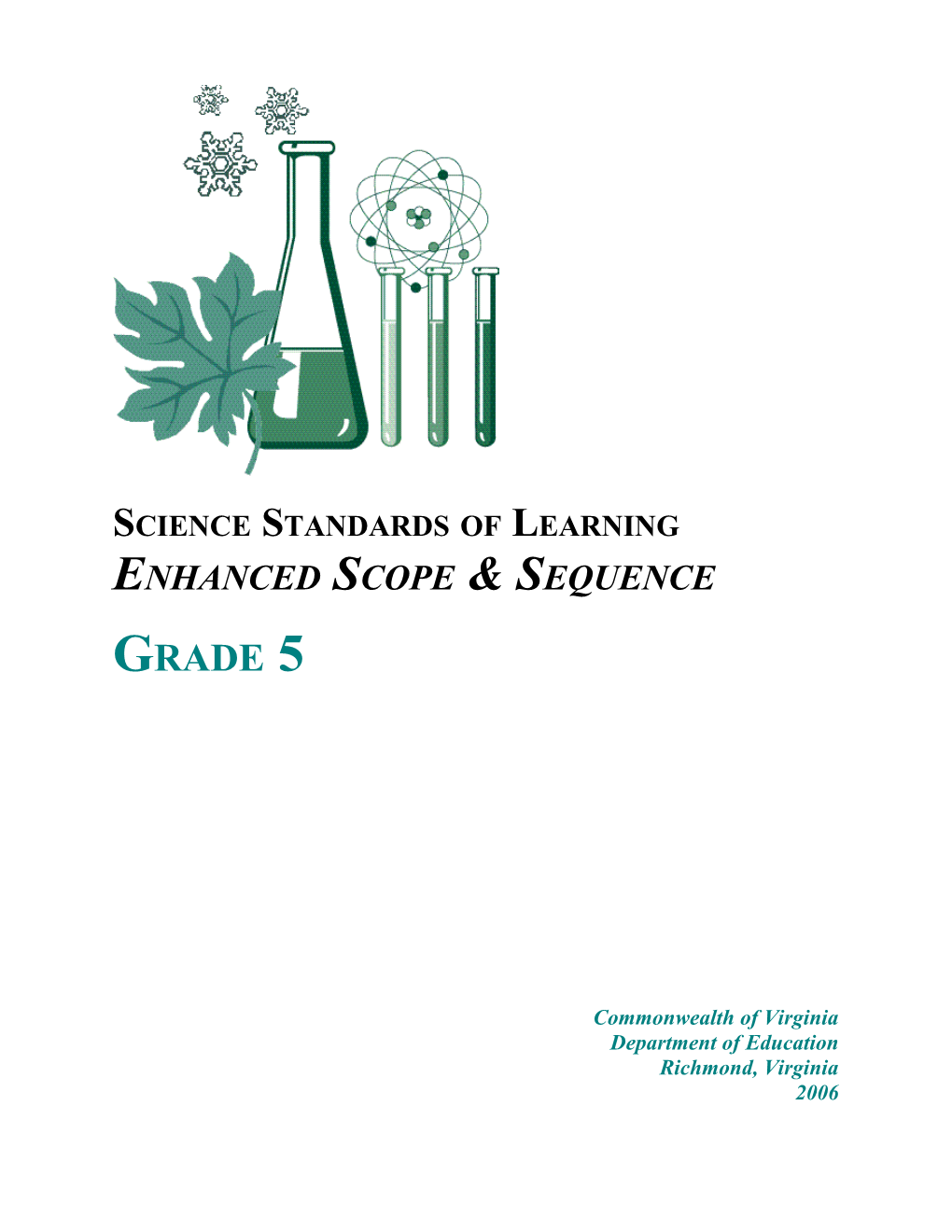 Science Enhanced Scope & Sequence Grade 5