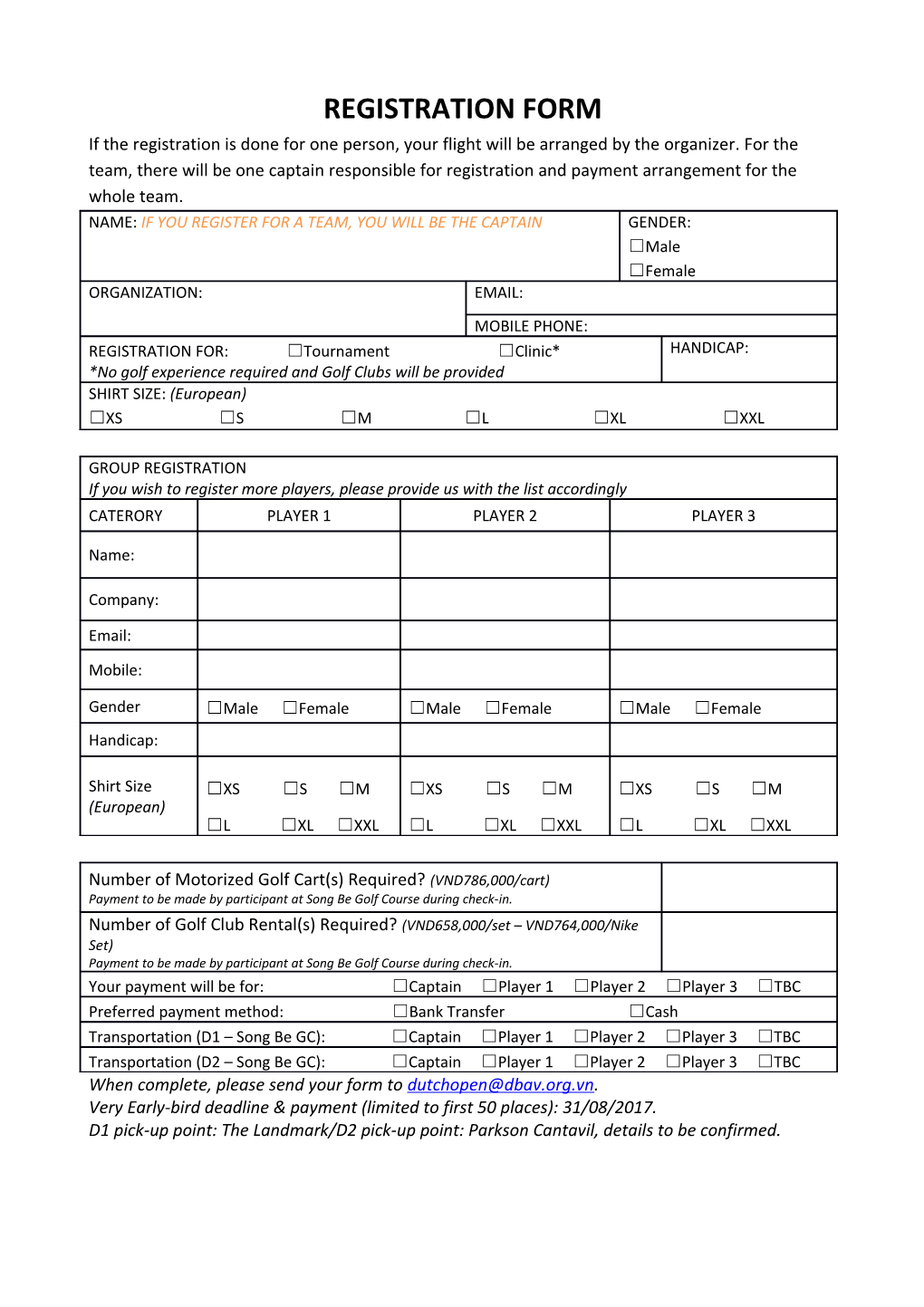 Registration Form s19