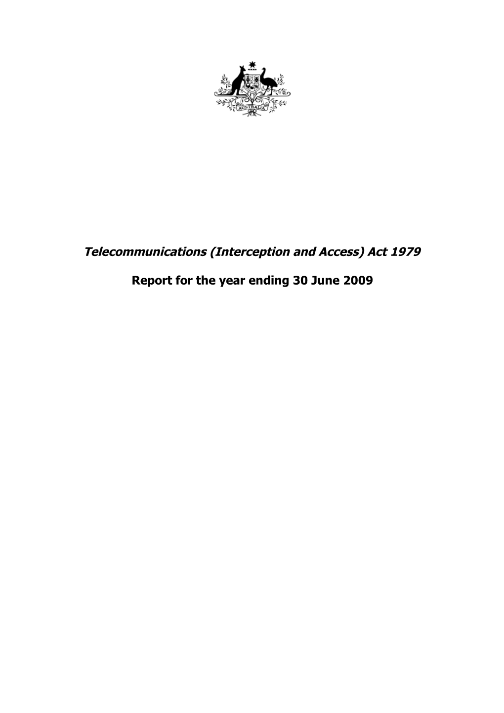 Telecommunications (Interception and Access) Act 1979