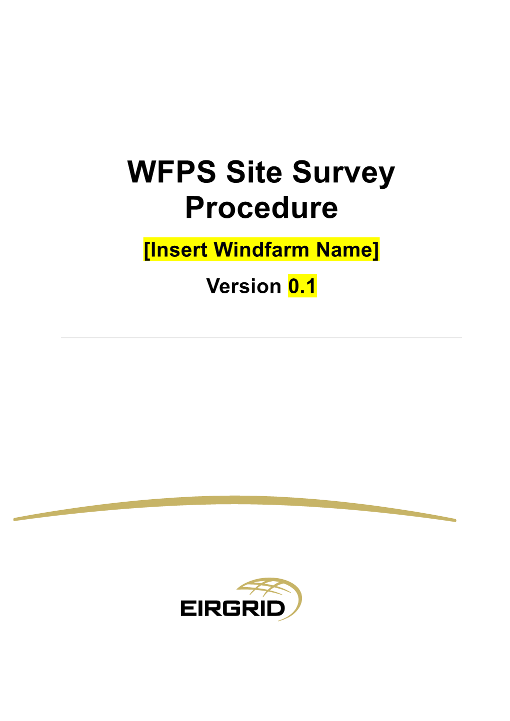 WFPS Site Survey Procedure