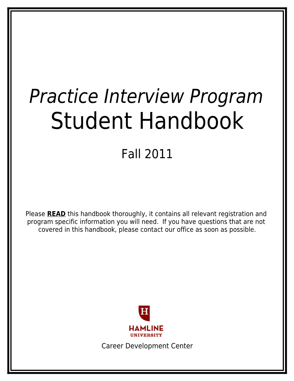 Practice Interview Program
