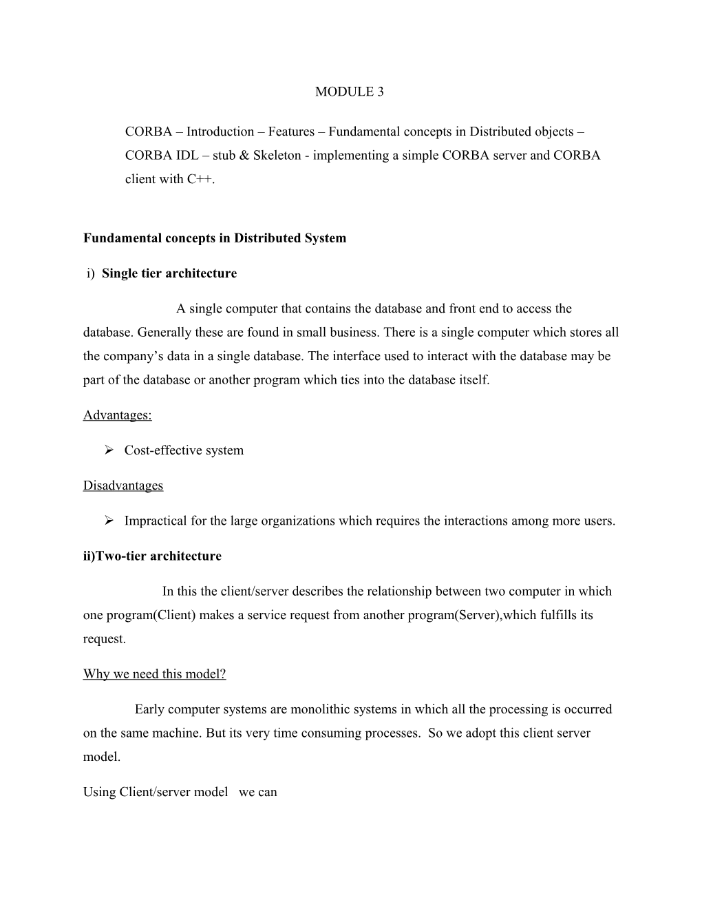 Fundamental Concepts in Distributed System