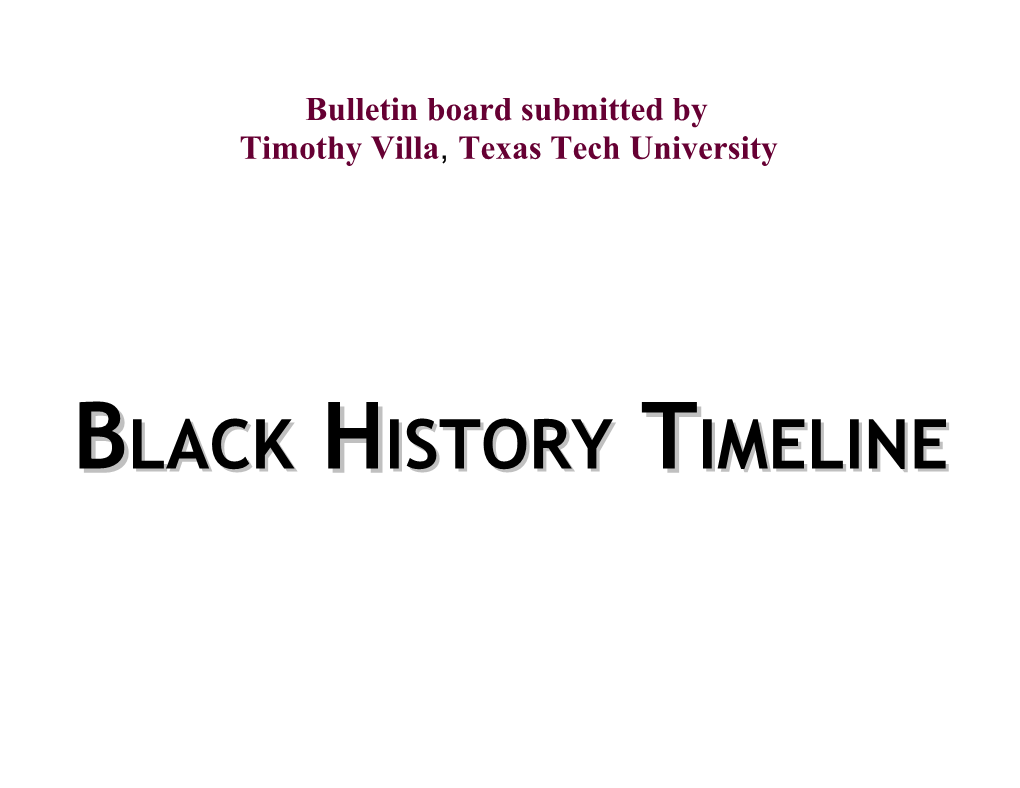 Timothy Villa, Texas Tech University