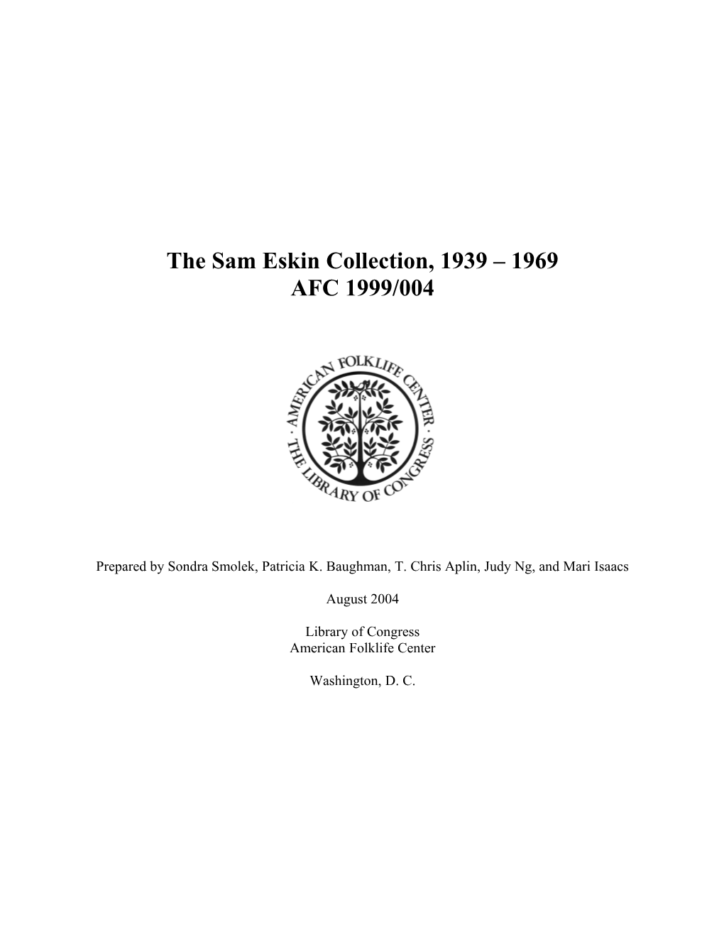 The Sam Eskin Collection