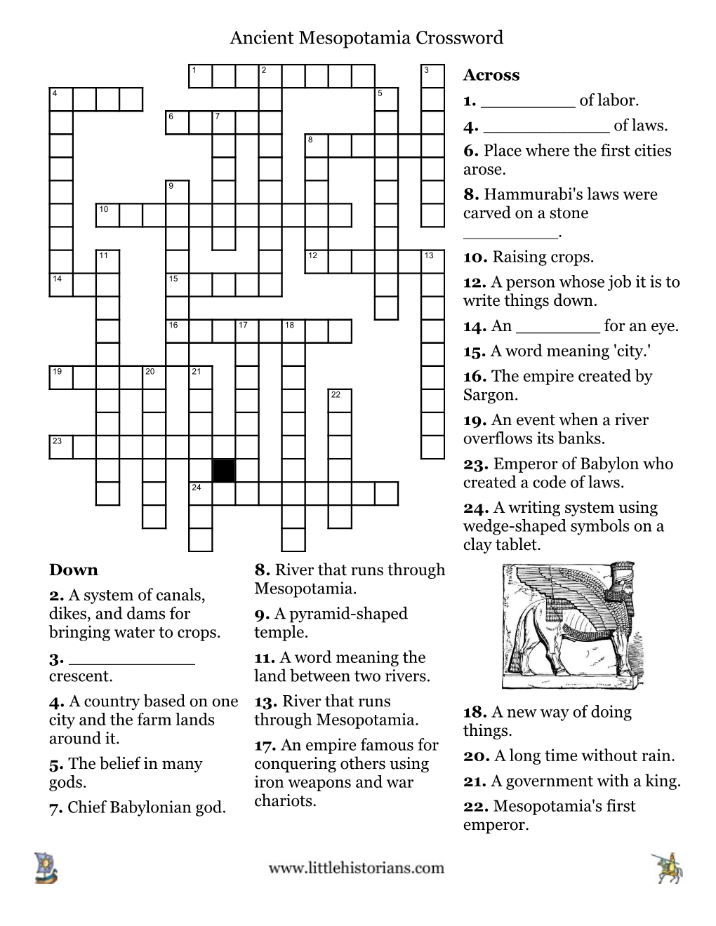 Ancient Mesopotamia Crossword