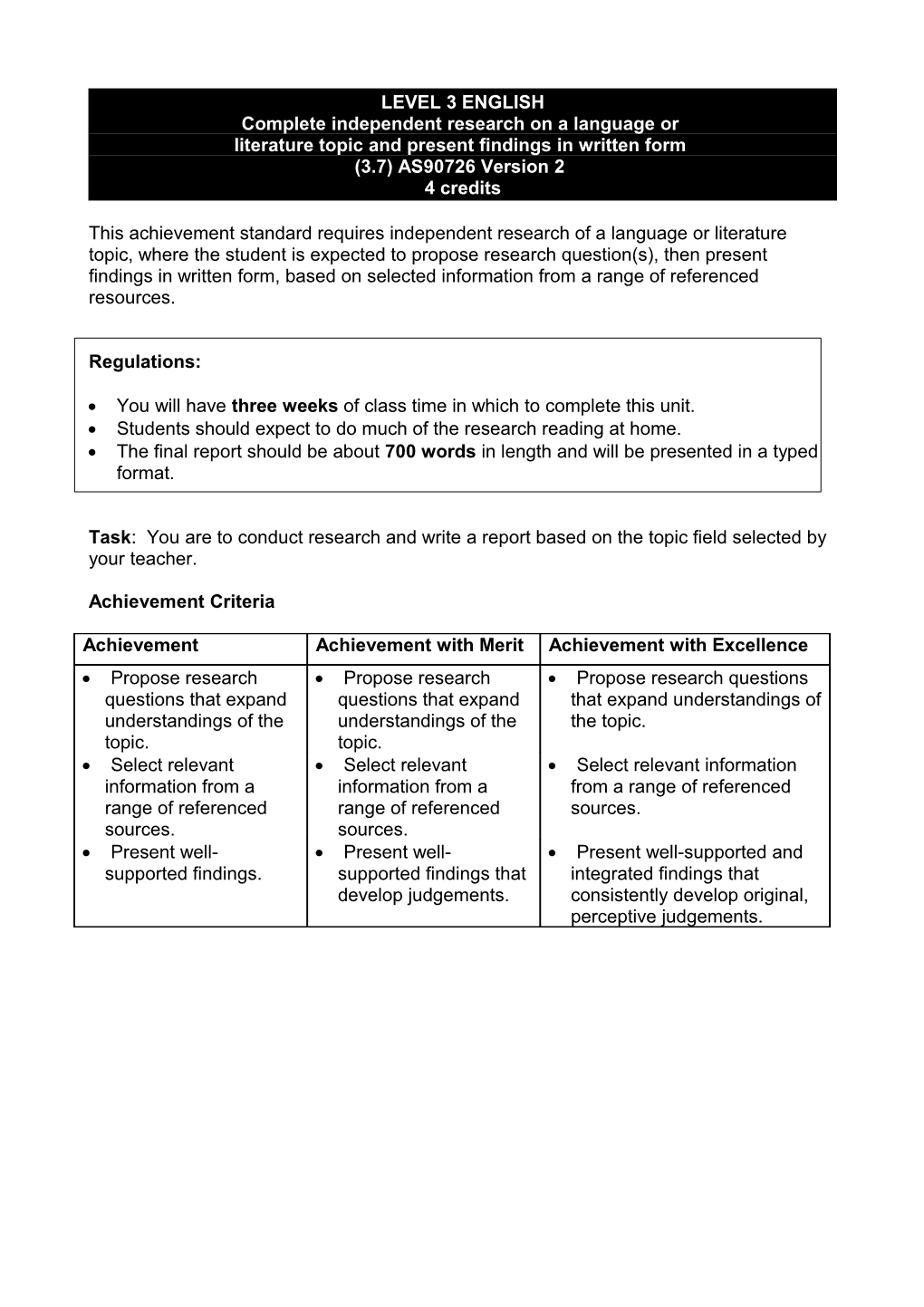 Complete Independent Research on a Language Or