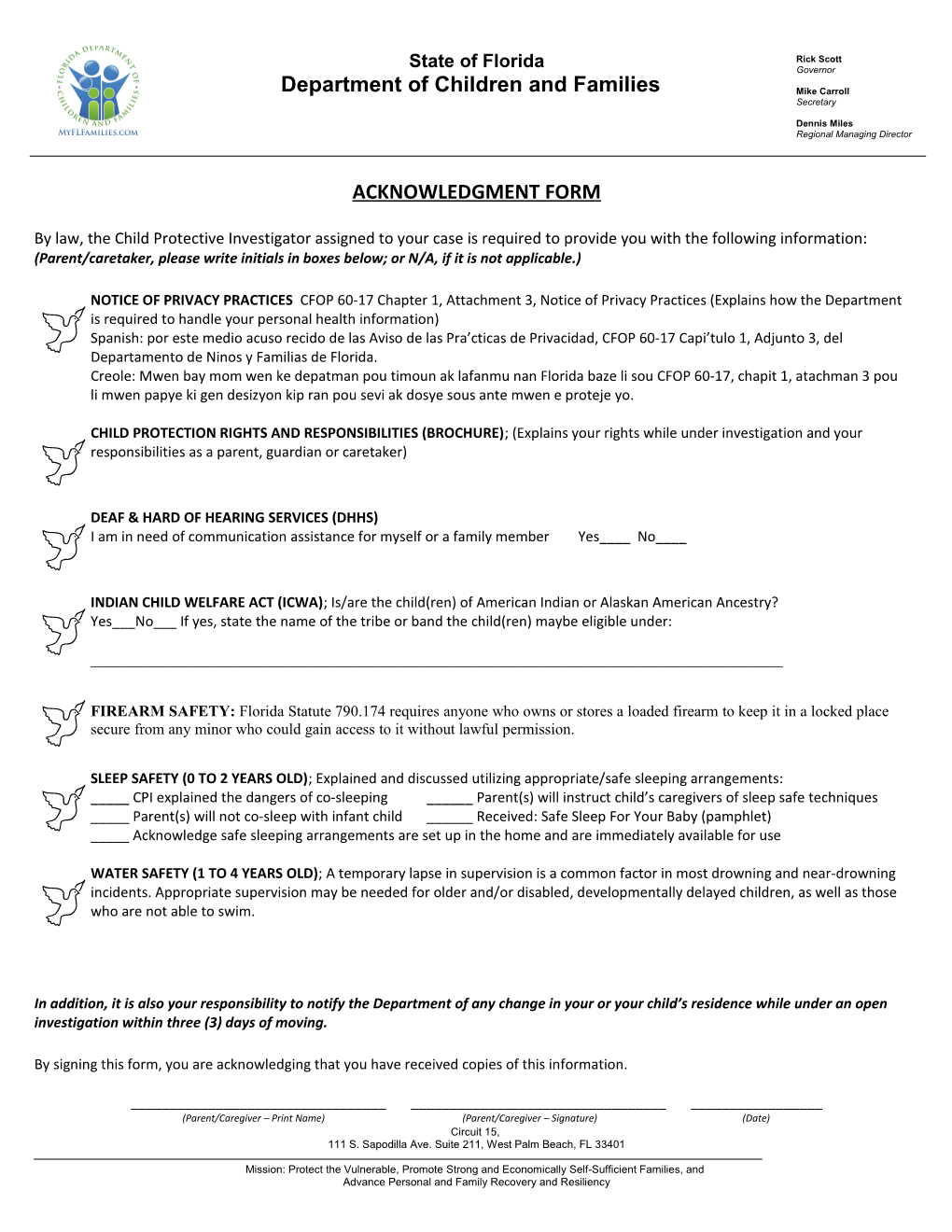 Parent/Caretaker, Please Write Initials in Boxes Below; Or N/A, If It Is Not Applicable.