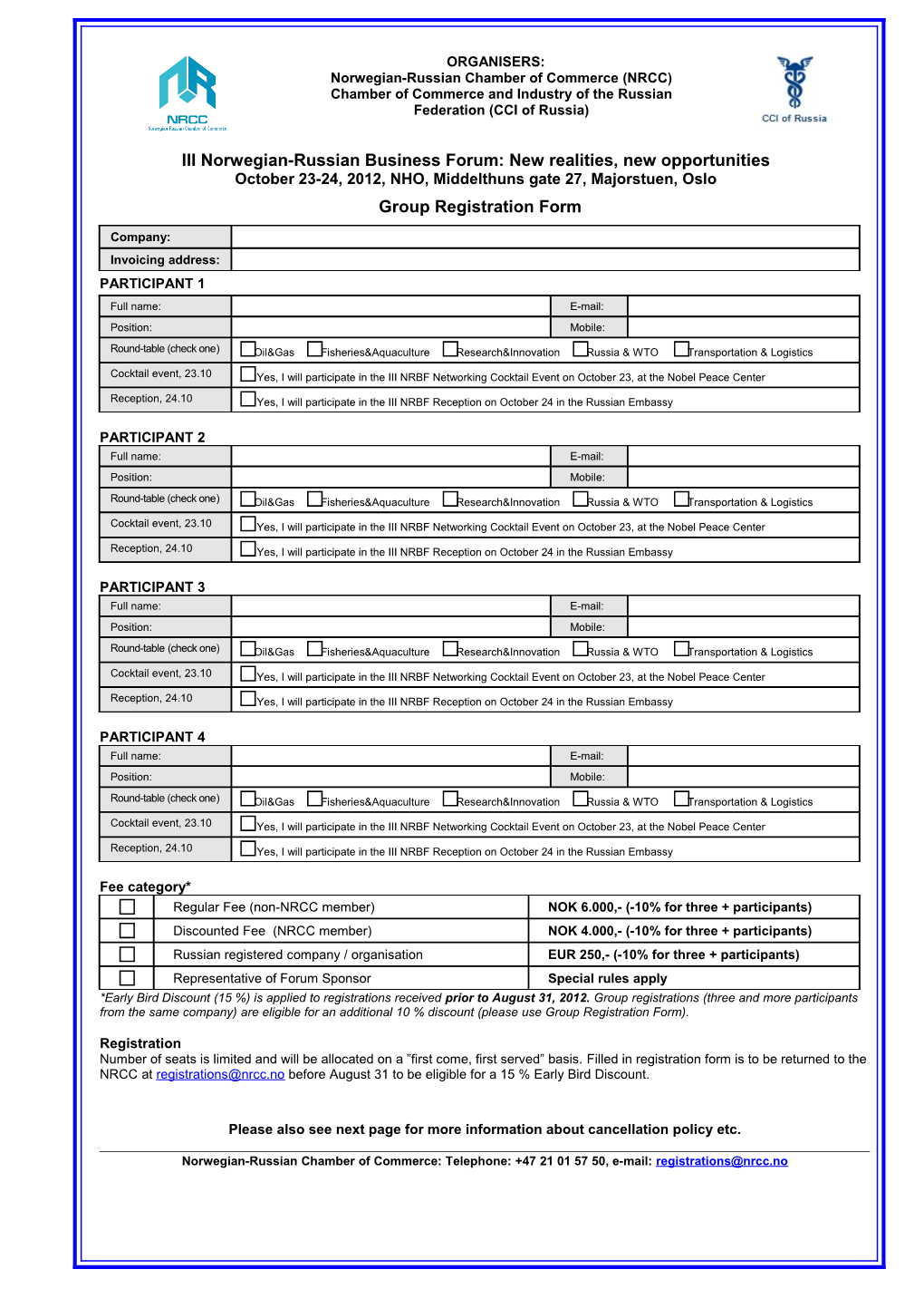 Group Registration Form s1