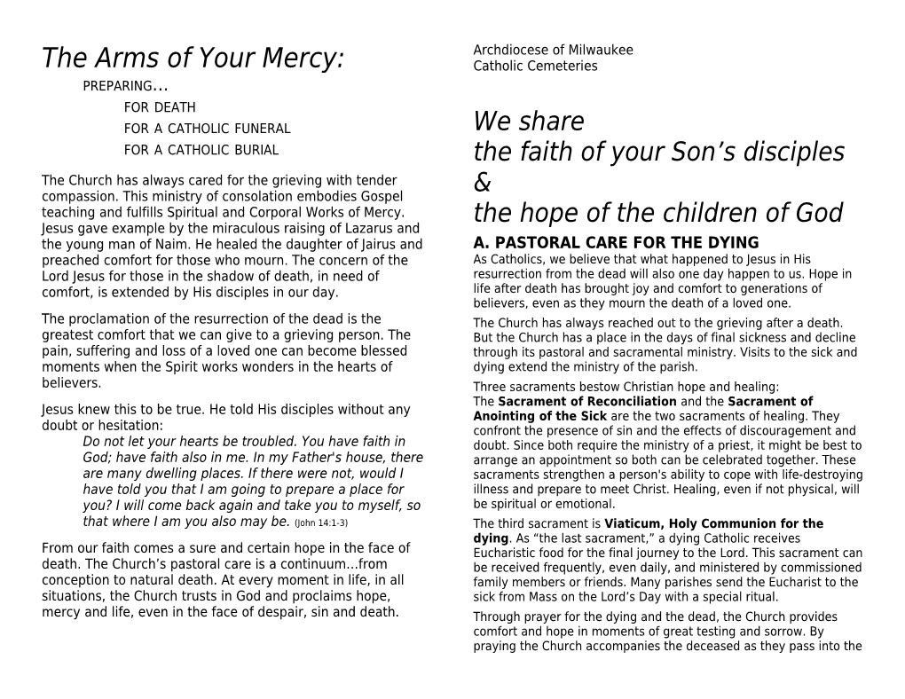 The Arms of Your Mercy