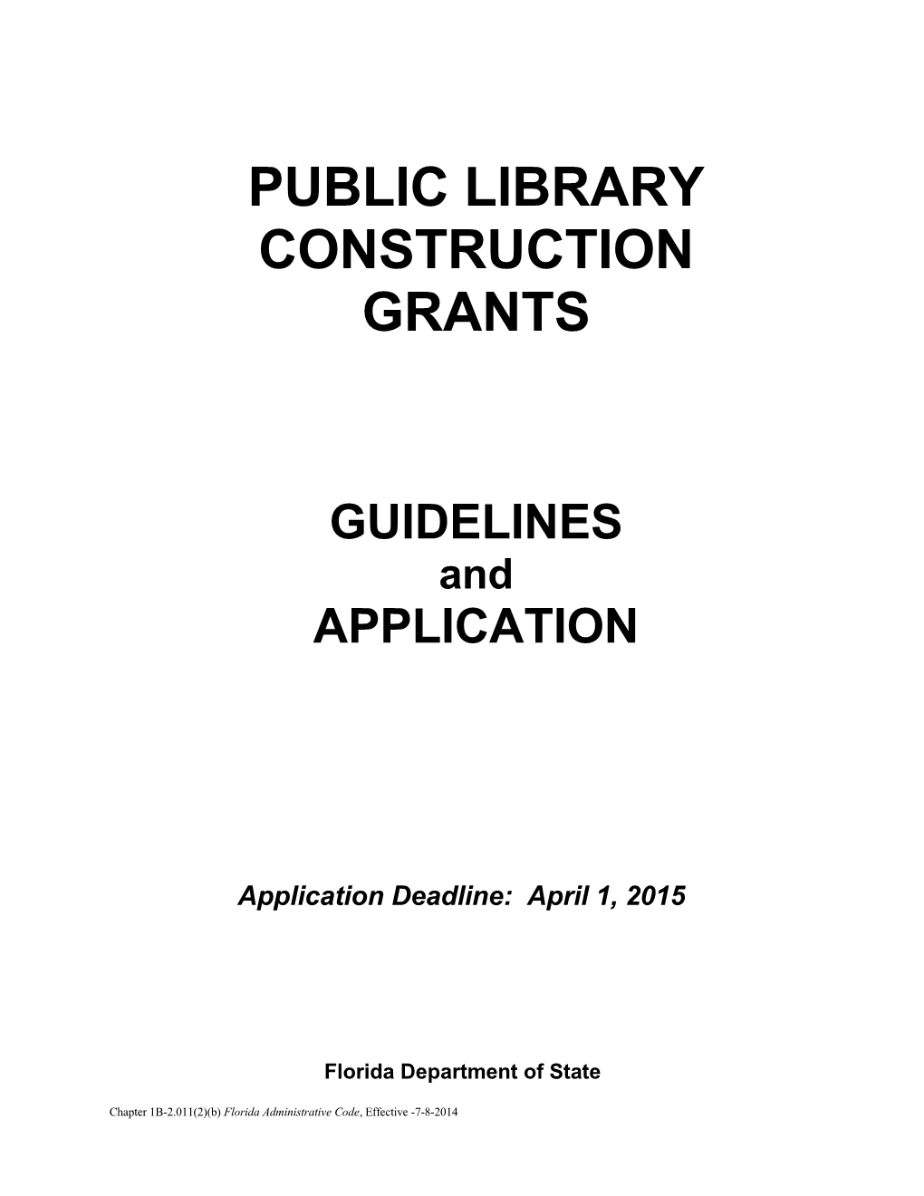 Library Construction Grants