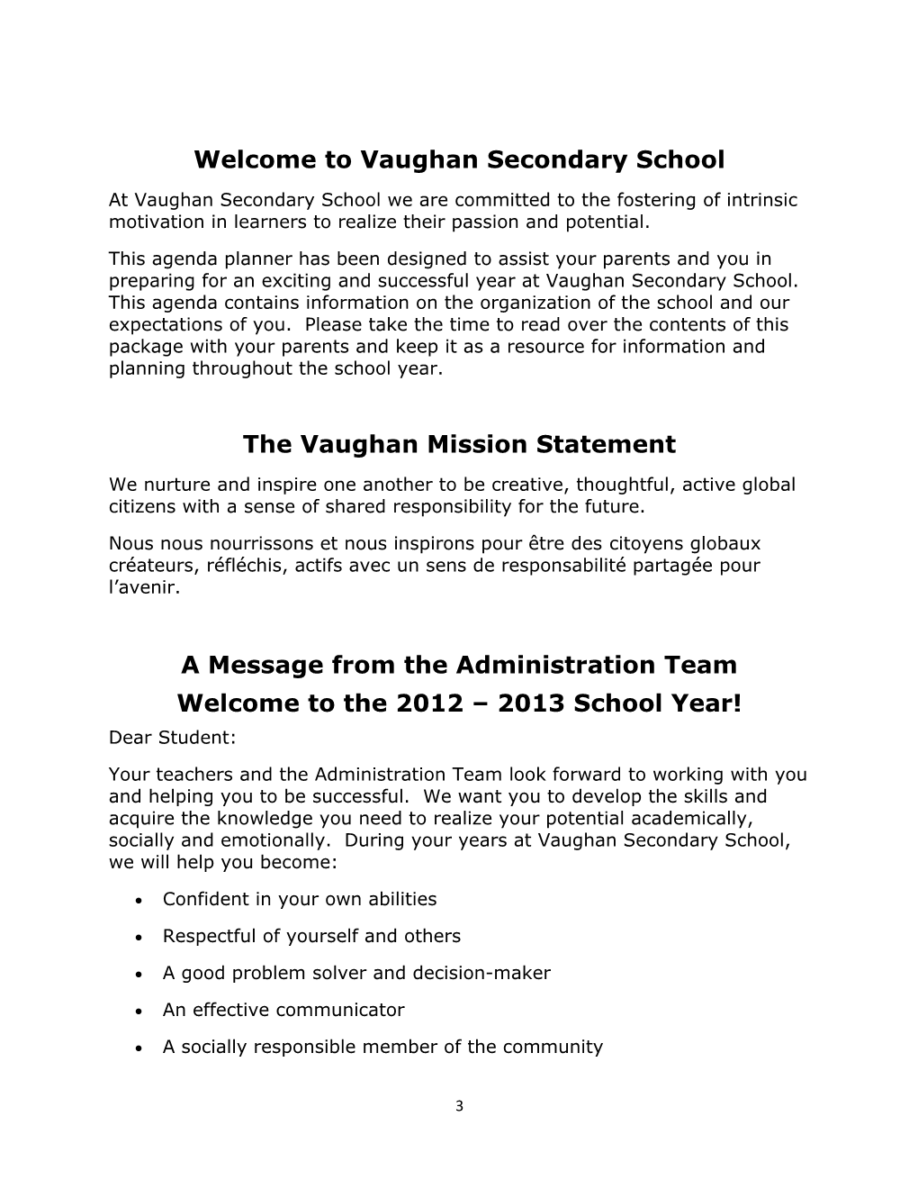 VSS School Information Handbook