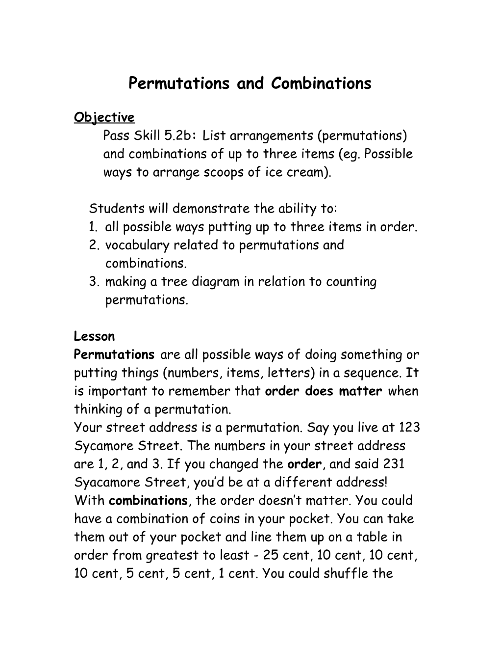 Permutations and Combinations s2